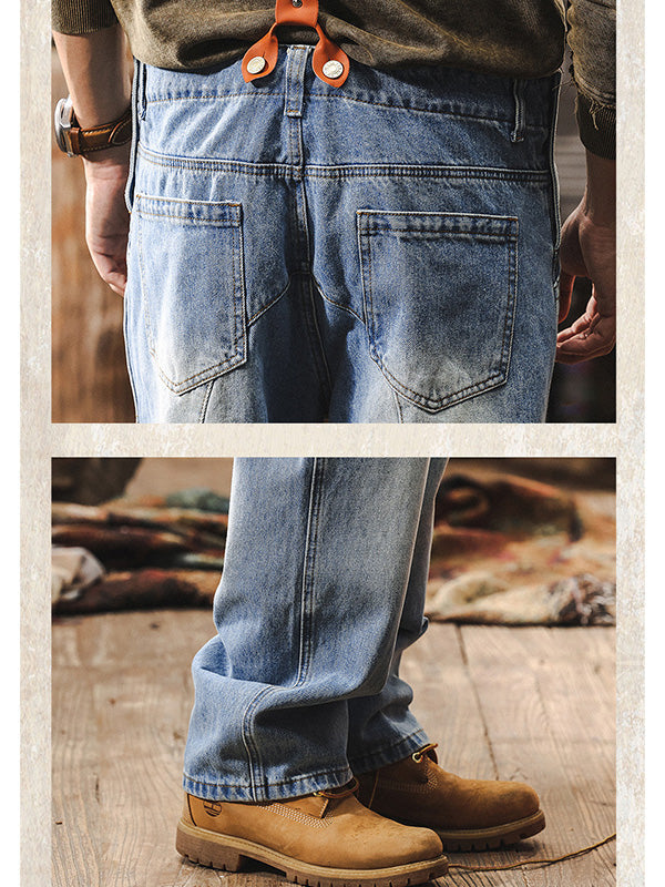 Salopette en jean classique pour homme