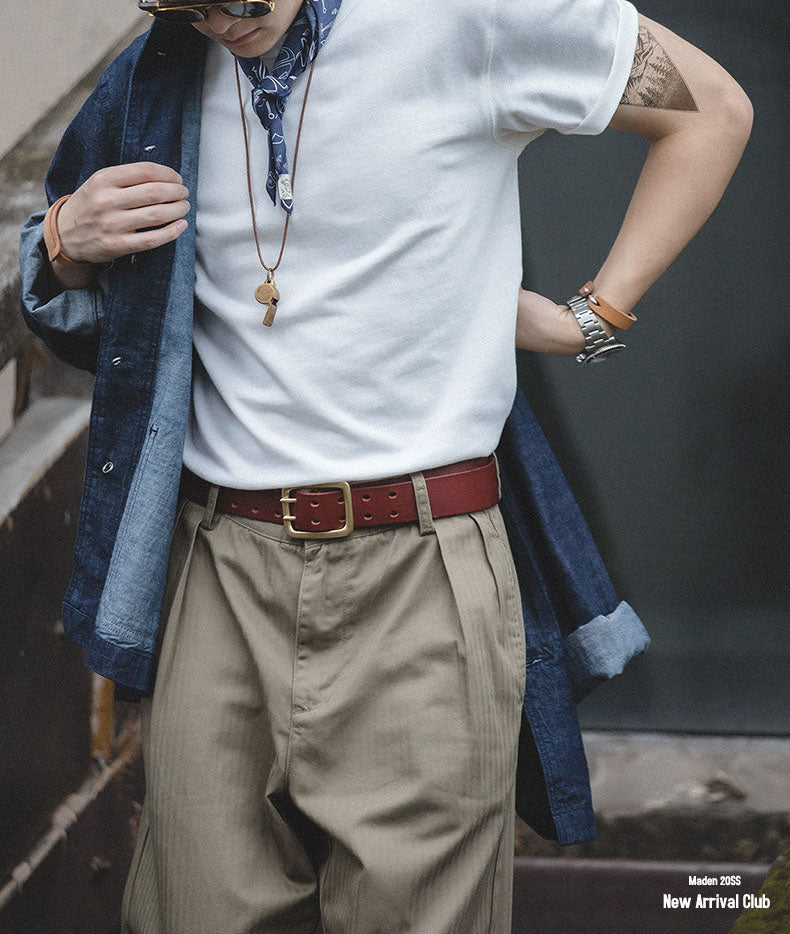 T-shirt classique slim à col rond pour homme