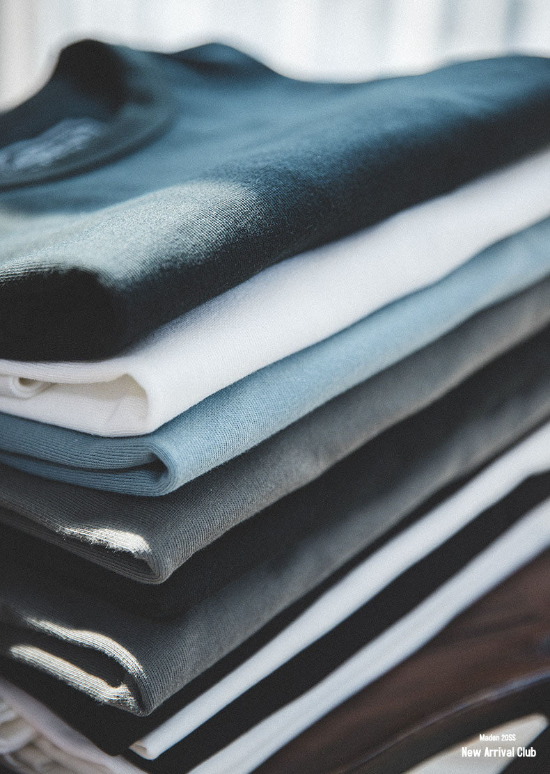 T-shirt classique slim à col rond pour homme