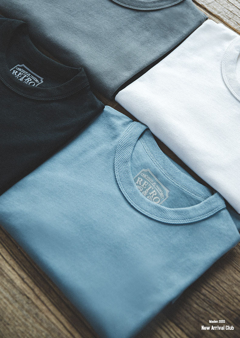 T-shirt classique slim à col rond pour homme