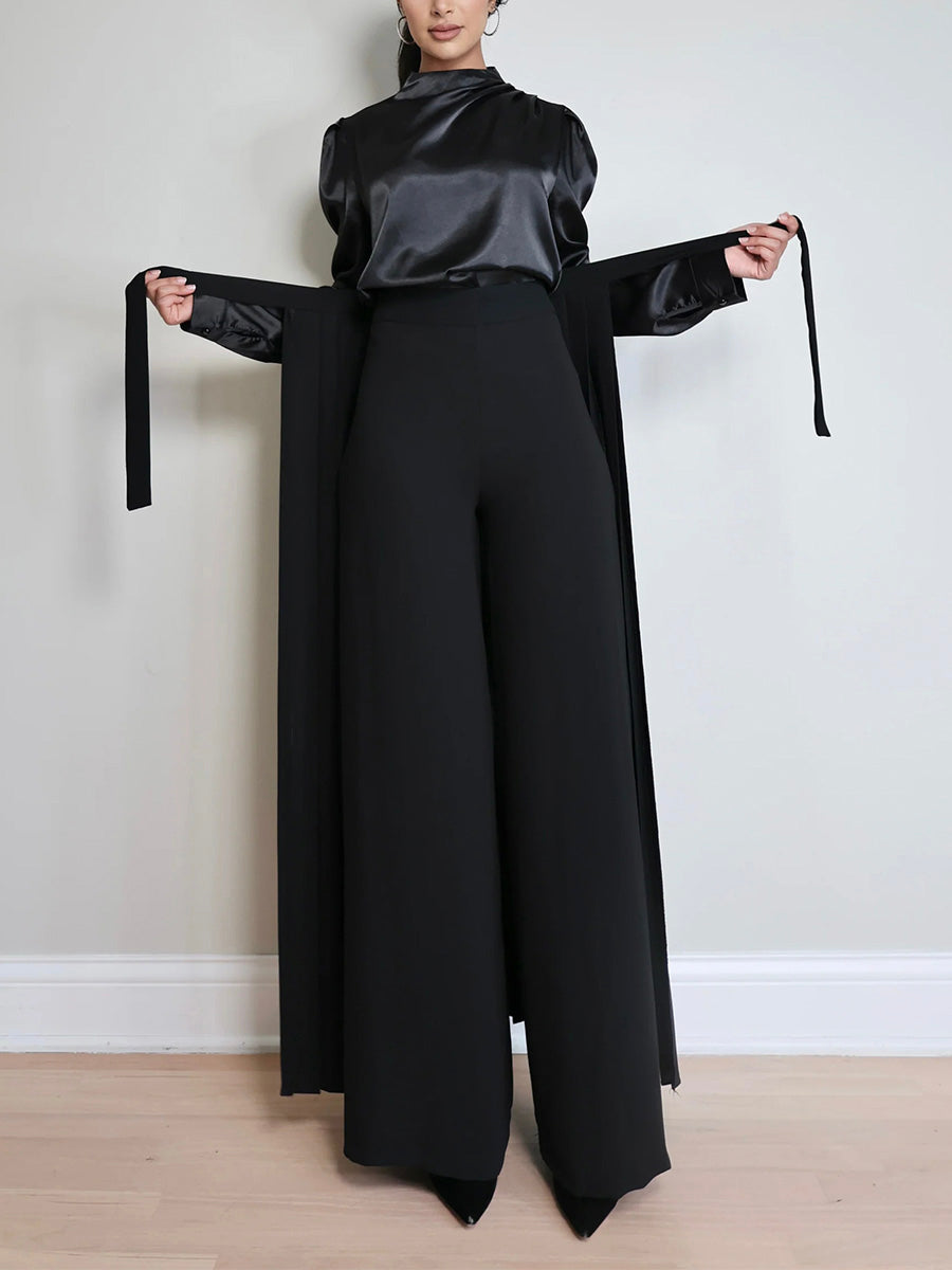 Magnifique ensemble jupe et pantalon plissés