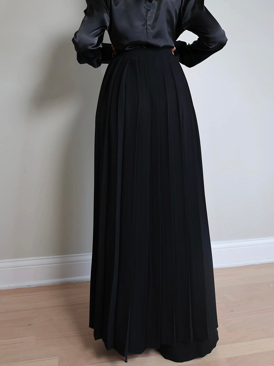 Magnifique ensemble jupe et pantalon plissés