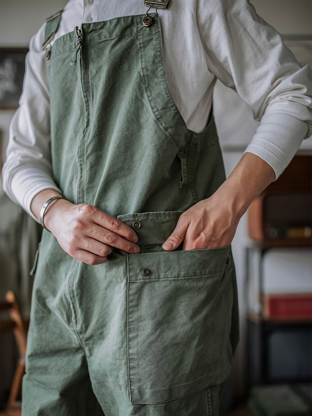 Salopette zippée homme