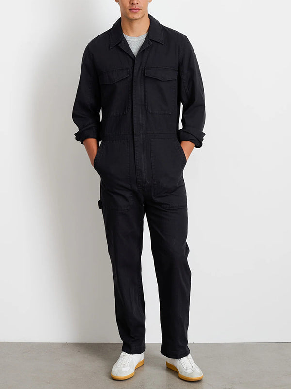 Combinaison zippée coupe slim pour hommes