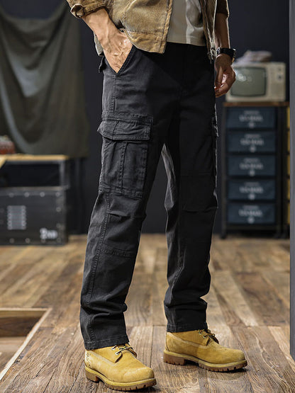 Herren Straight‑Fit Cargohose mit Mehreren Taschen