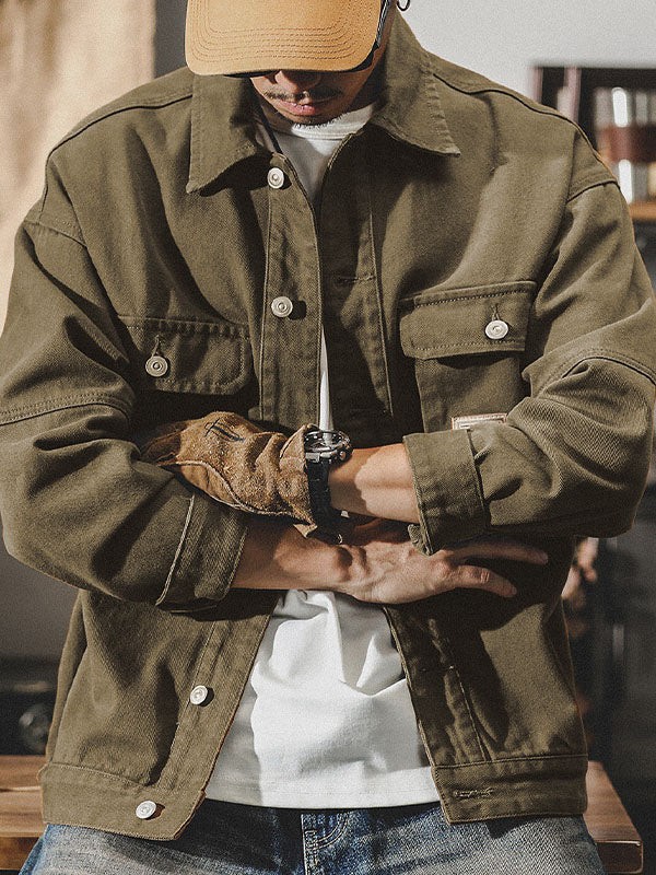 Veste cargo homme style vintage américain
