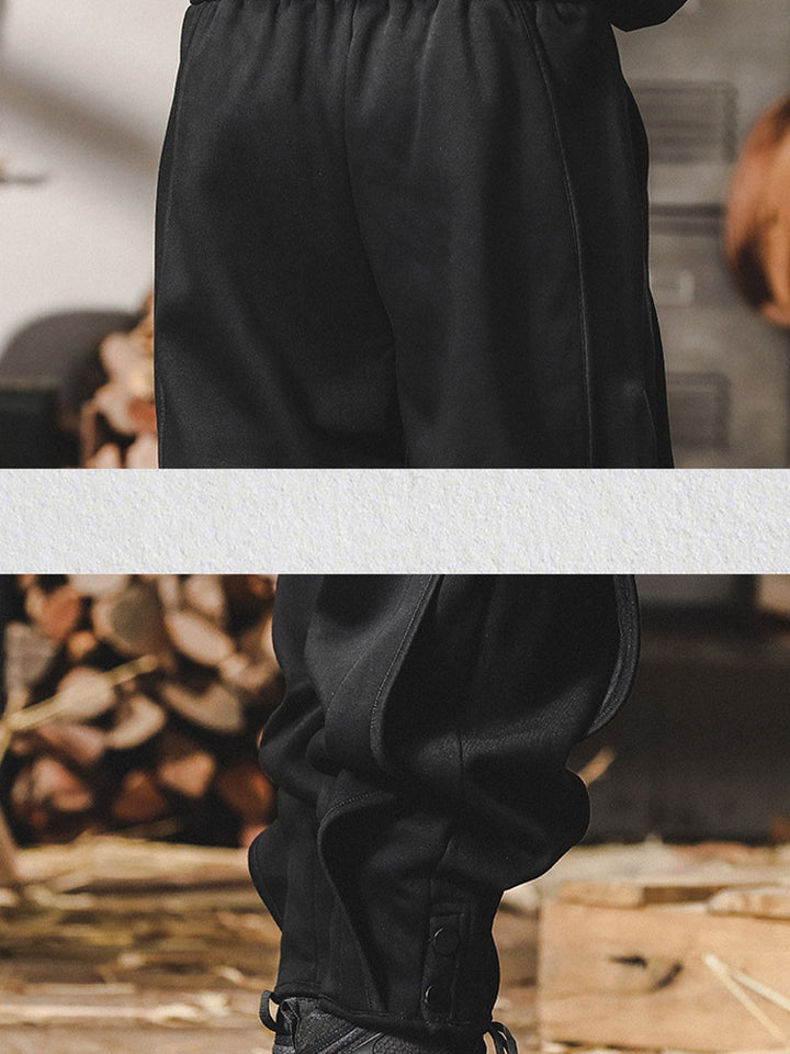 Herren-Jogginghose mit Knopfdetail und bequemem Bund