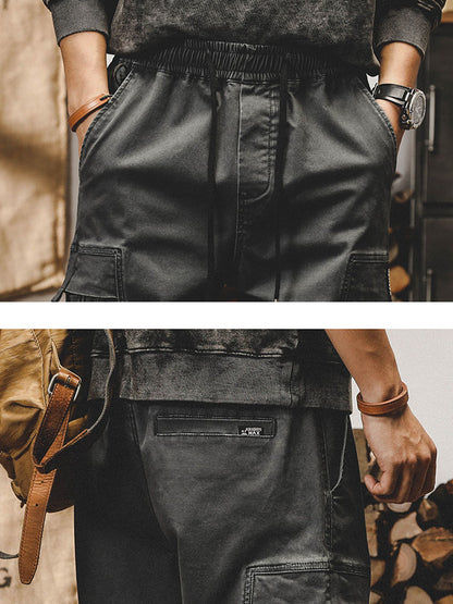 Herren Baumwoll Cargohose mit Stretch