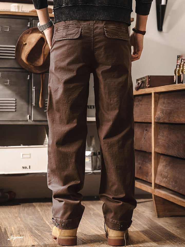 Herren Cargohose im Vintage-Stil, Weites Bein