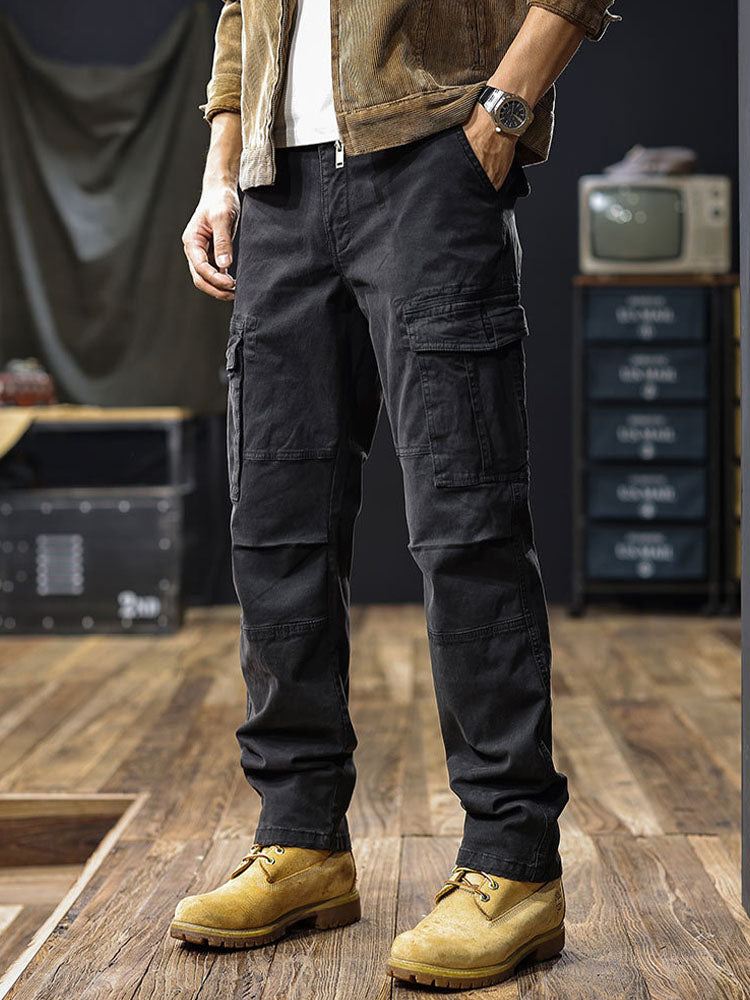 Herren Straight‑Fit Cargohose mit Mehreren Taschen