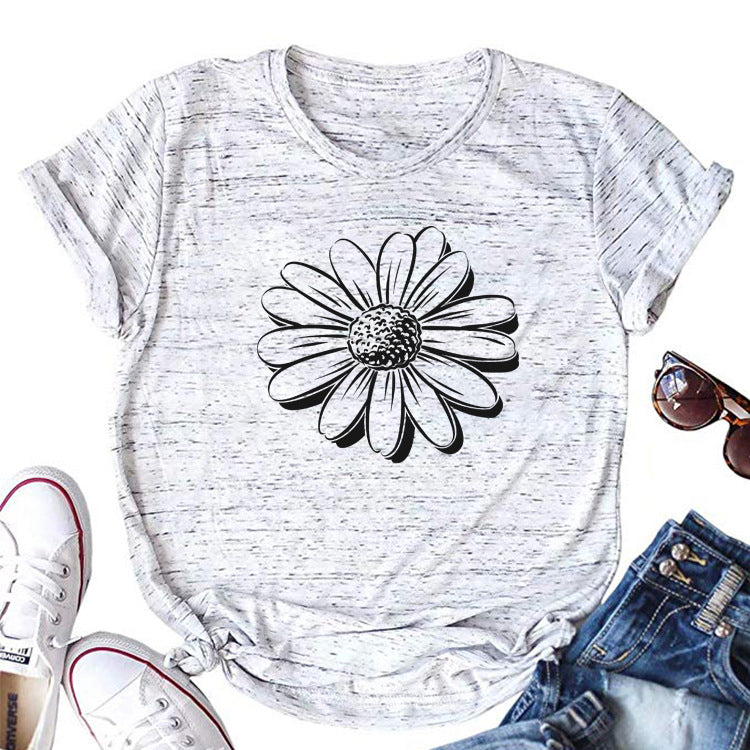T-shirt Femme Motif Tournesol