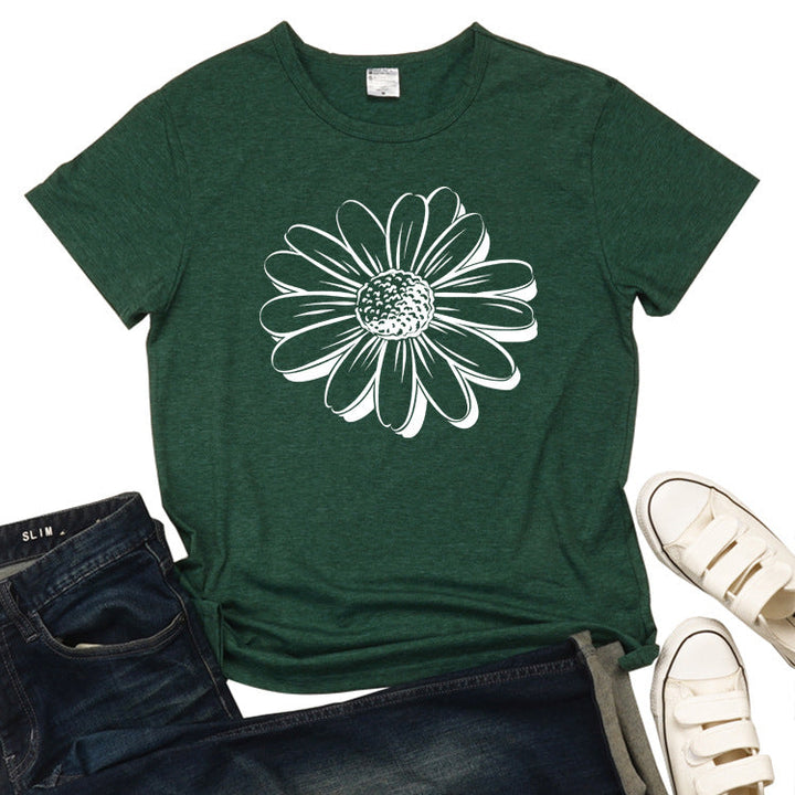 T-shirt Femme Motif Tournesol