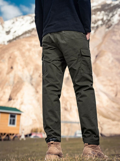 Gerade geschnittene Mehrtaschen‑Cargo‑Hosen für Herren