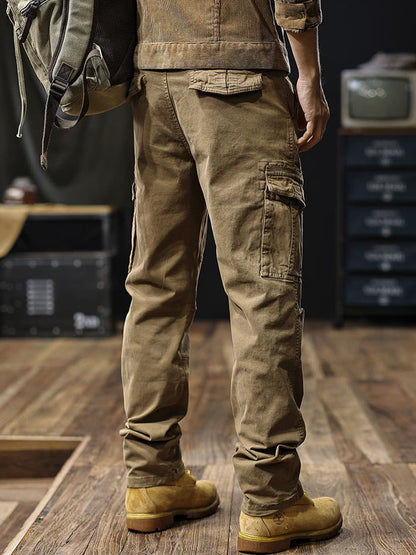 Herren Straight‑Fit Cargohose mit Mehreren Taschen