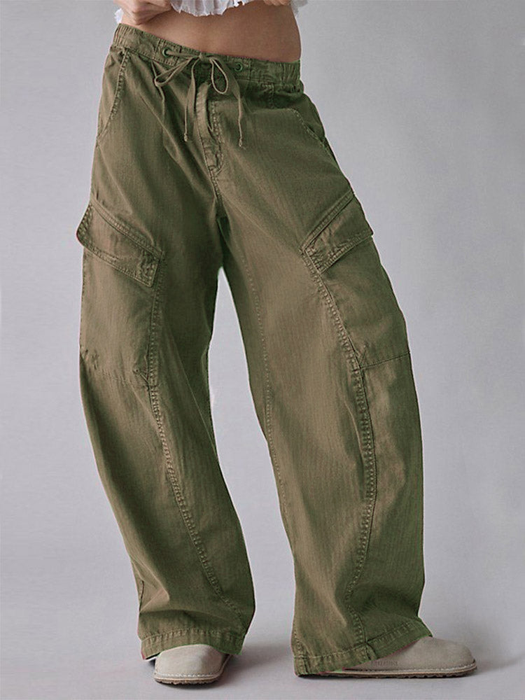 Pantalon cargo ample pour femme