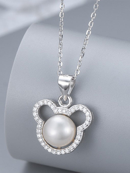 Collier avec pendentif perle en argent S925