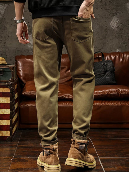 Herren Robuste Retro‑Stil Hose