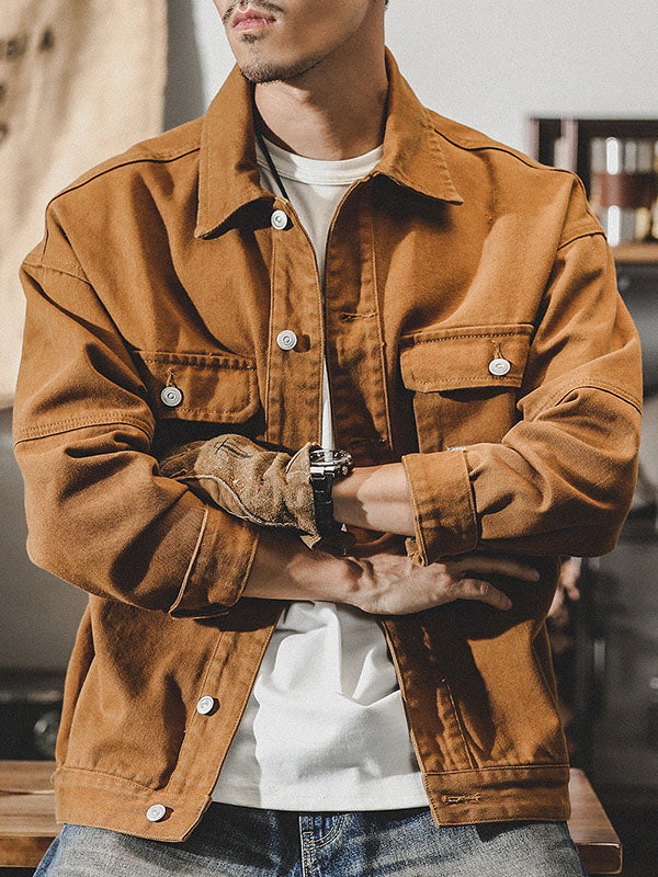 Veste cargo homme style vintage américain