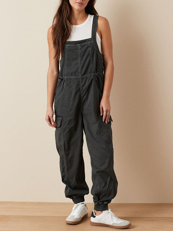 Drape Cargo-Latzhose mit lockerer Passform für Damen