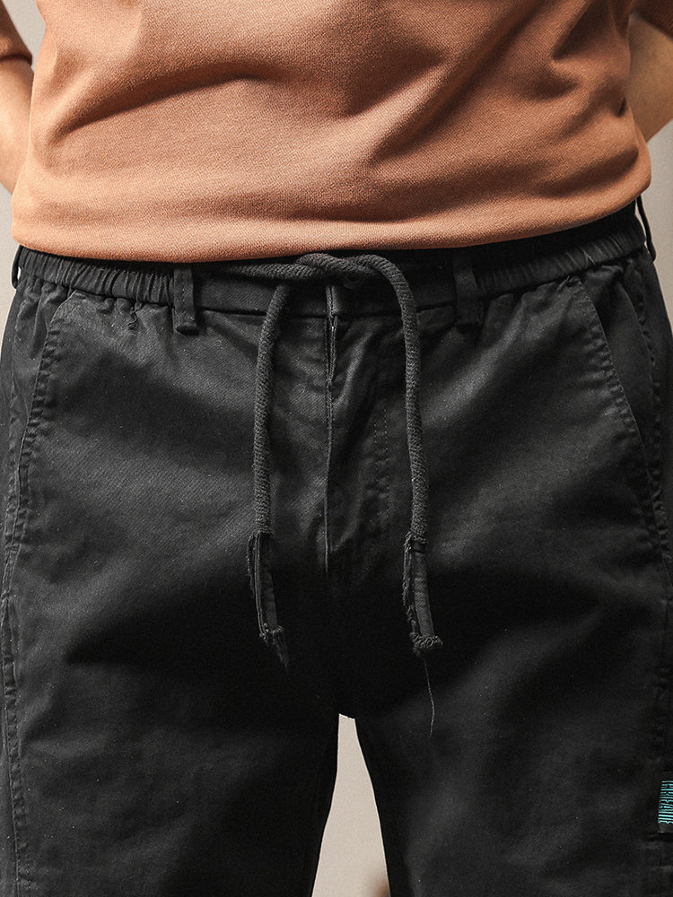 Pantalon cargo cargo fuselé à taille élastique pour homme