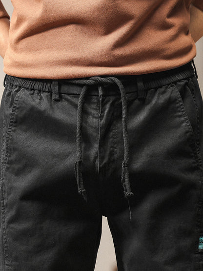 Pantalon cargo cargo fuselé à taille élastique pour homme