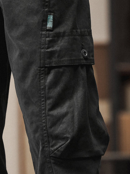 Pantalon cargo cargo fuselé à taille élastique pour homme