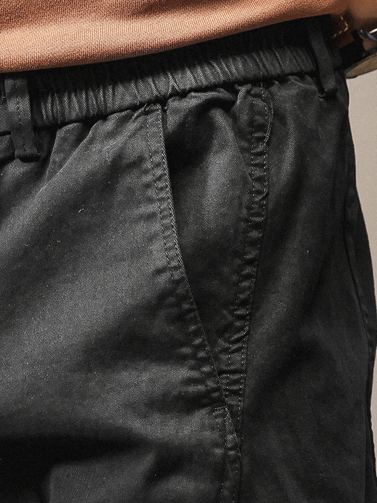 Pantalon cargo cargo fuselé à taille élastique pour homme