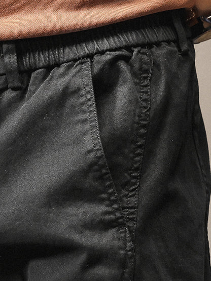 Pantalon cargo cargo fuselé à taille élastique pour homme