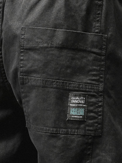 Pantalon cargo cargo fuselé à taille élastique pour homme