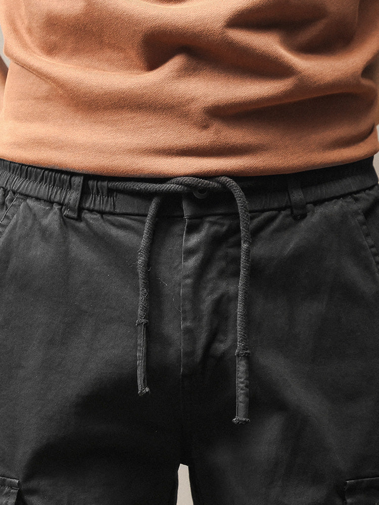 Vintage-inspirierte Cargo-Jogginghose für Herren mit vielen Taschen