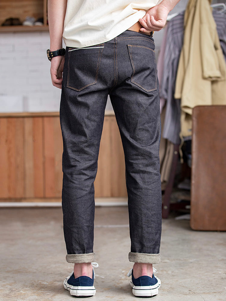 Jean brut style rétro américain pour homme