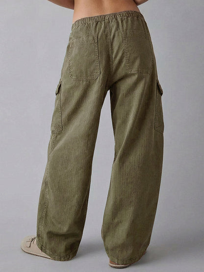 Utility-Hose mit Baggy-Passform für Damen