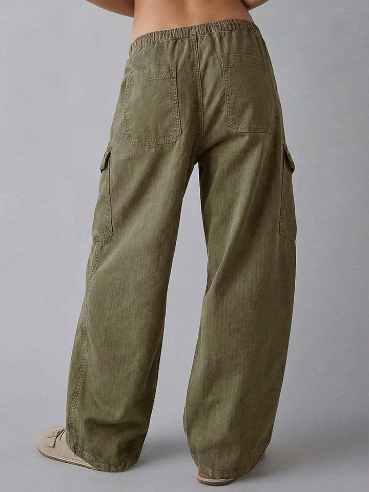 Pantalon cargo ample pour femme