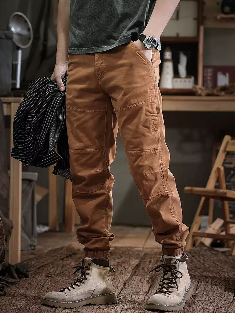 Herren Jogger‑Cargo‑Hose mit Nähtdesign