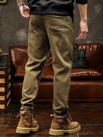 Herren Robuste Retro‑Stil Hose