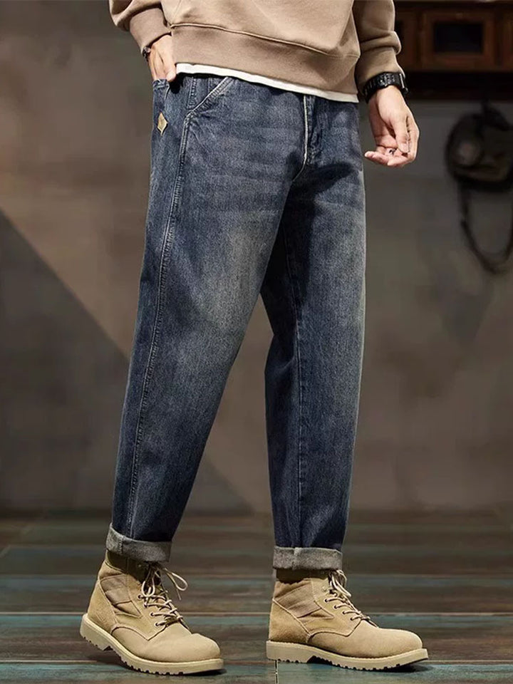 Jean ballon vintage homme, coupe décontractée