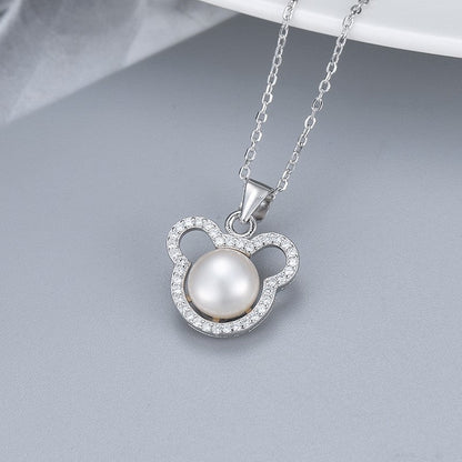 Collier avec pendentif perle en argent S925