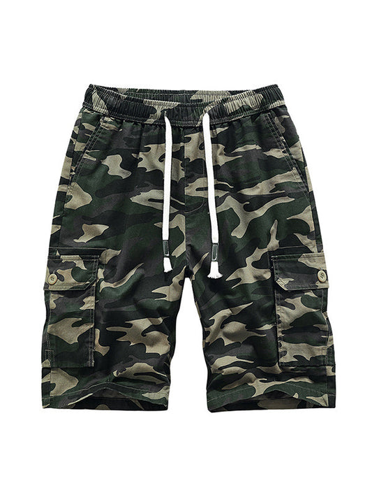 Herren-Cargoshorts mit Kordelzug