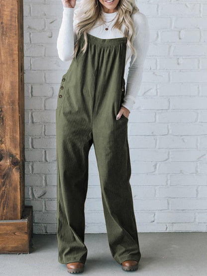 Bequemer Cordoverall für Damen in lockerer Passform