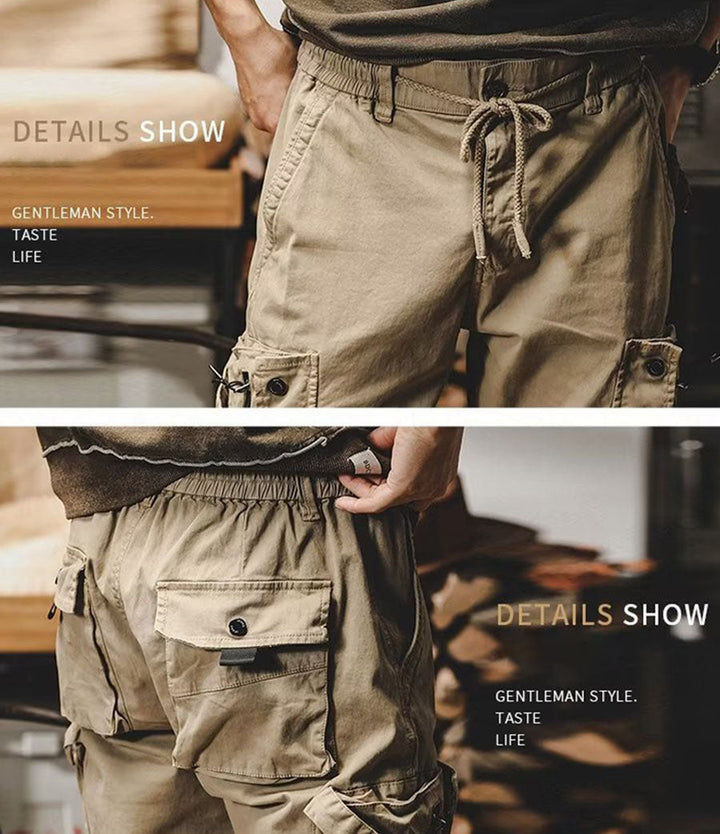 Herren-Cargohose aus Baumwoll-Stretch mit vielen Taschen