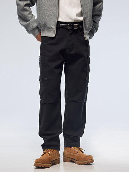 Herren Robuste Mehrtaschen Straight Cargohose