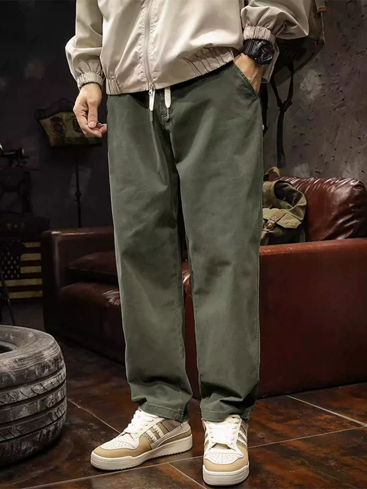 Herren Lässige Relax‑Fit Hose aus Baumwoll‑Elasthan‑Mix