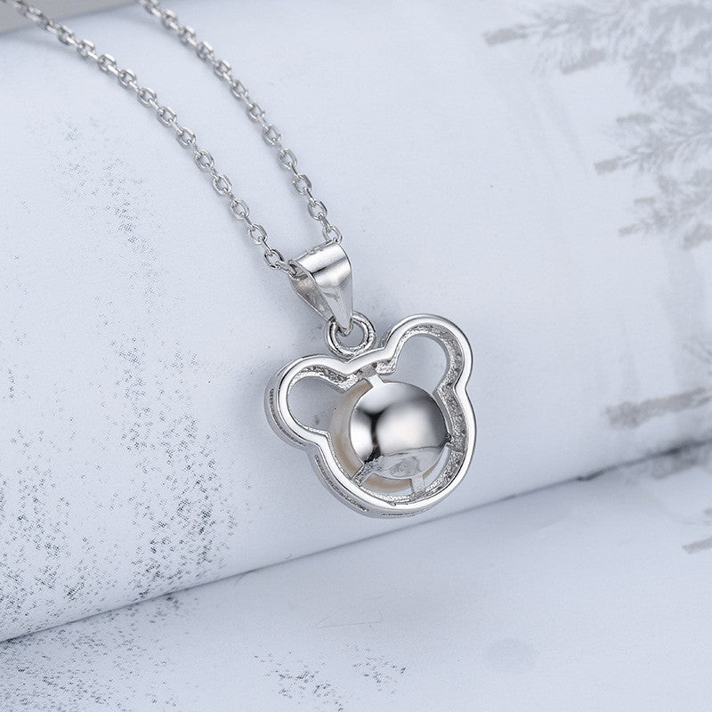 Collier avec pendentif perle en argent S925