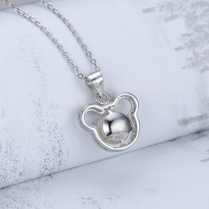 Collier avec pendentif perle en argent S925