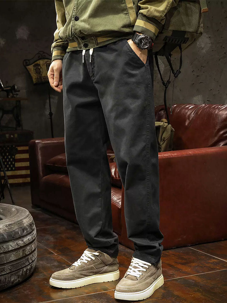 Herren Lässige Relax‑Fit Hose aus Baumwoll‑Elasthan‑Mix