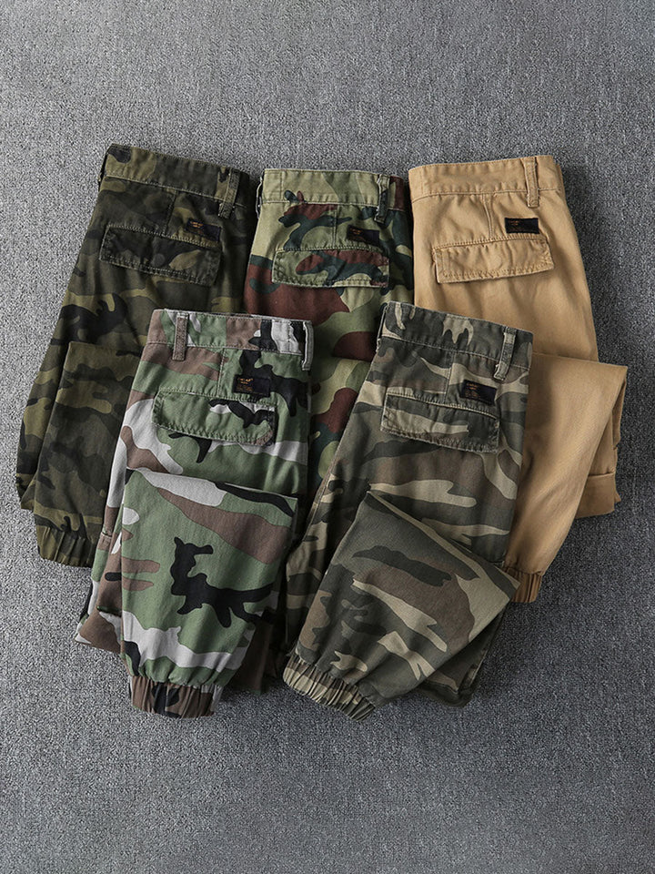 Pantalon de jogging cargo camouflage pour homme
