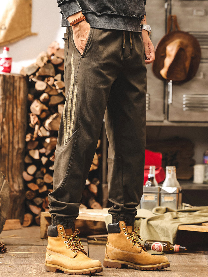 Herren Vintage Jogginghose mit Seitenstreifen