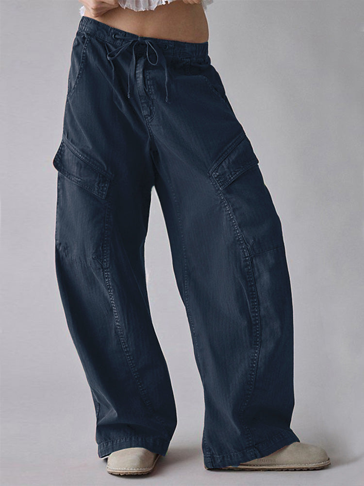Pantalon cargo ample pour femme