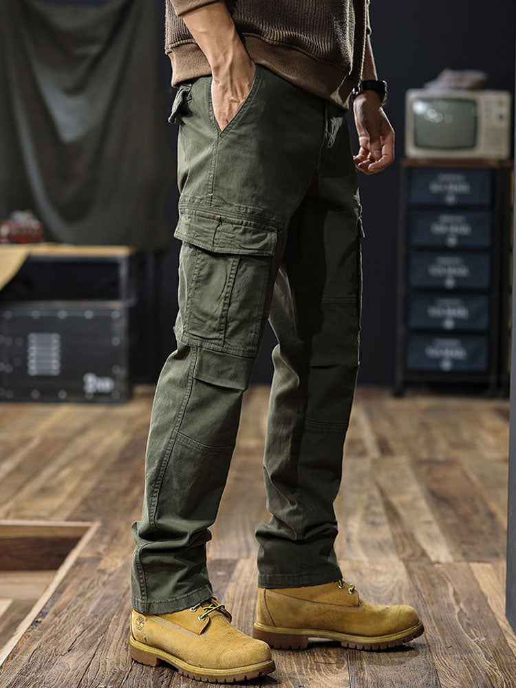 Herren Straight‑Fit Cargohose mit Mehreren Taschen