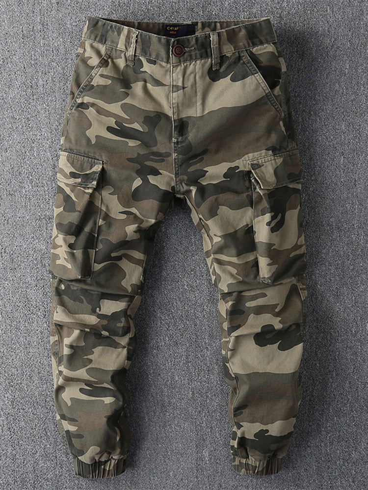 Pantalon de jogging cargo camouflage pour homme